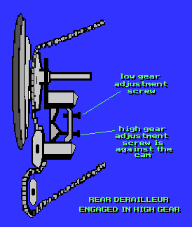 adjusting mountain bike gears